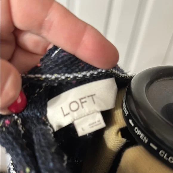 Striped Black and White Women's Sweater - Picture 5 of 6